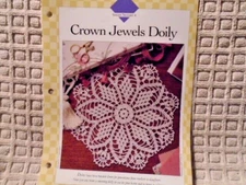 Crown Jewels Doily to Crochet Single Pattern Vanna White HOME DECOR