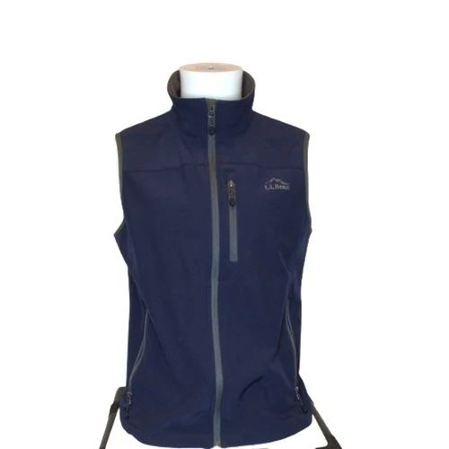L.L. Bean Blue Zip Up Vest | S | eBay