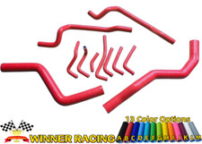 Manguera de radiador y calentador de silicona para Mitsubishi Eclipse Spyder GST/GSX 1995-99 ROJO