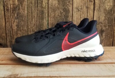 Nike React Infinity Pro Golf Shoes Men's Size 9 White Black Red CT6620 002