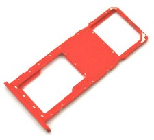 OEM AT T SAMSUNG GALAXY A01 SM-A015A ORIGINAL RED MICRO SD SIM CARD HOLDER TRAY