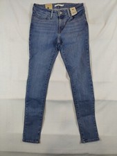 Levi's 711 Jeans Women's 28x30 Skinny 6 Short Hypersoft Mid Rise Denim Blue