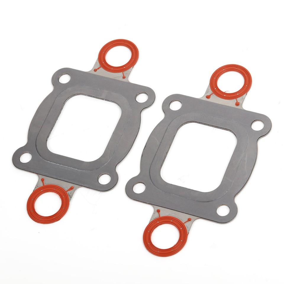 2x Exhaust Elbow Riser Dry Joint Gasket Restricted For MerCruiser 27