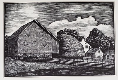 J.J. LANKES (American, 1884   1960) Woodcuts Original Limited Edition Broadside