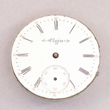 Elgin 6 Size 11 Jewel Pocket Watch Movement for Parts Only - FH311