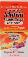 5 Pack - Infant Motrin Drops Pain Reliever Fever Reducer Berry 1oz Each on sale 5 Pack - Infant Motrin Drops Pain Reliever Fever Reducer Berry 1oz Each on sale