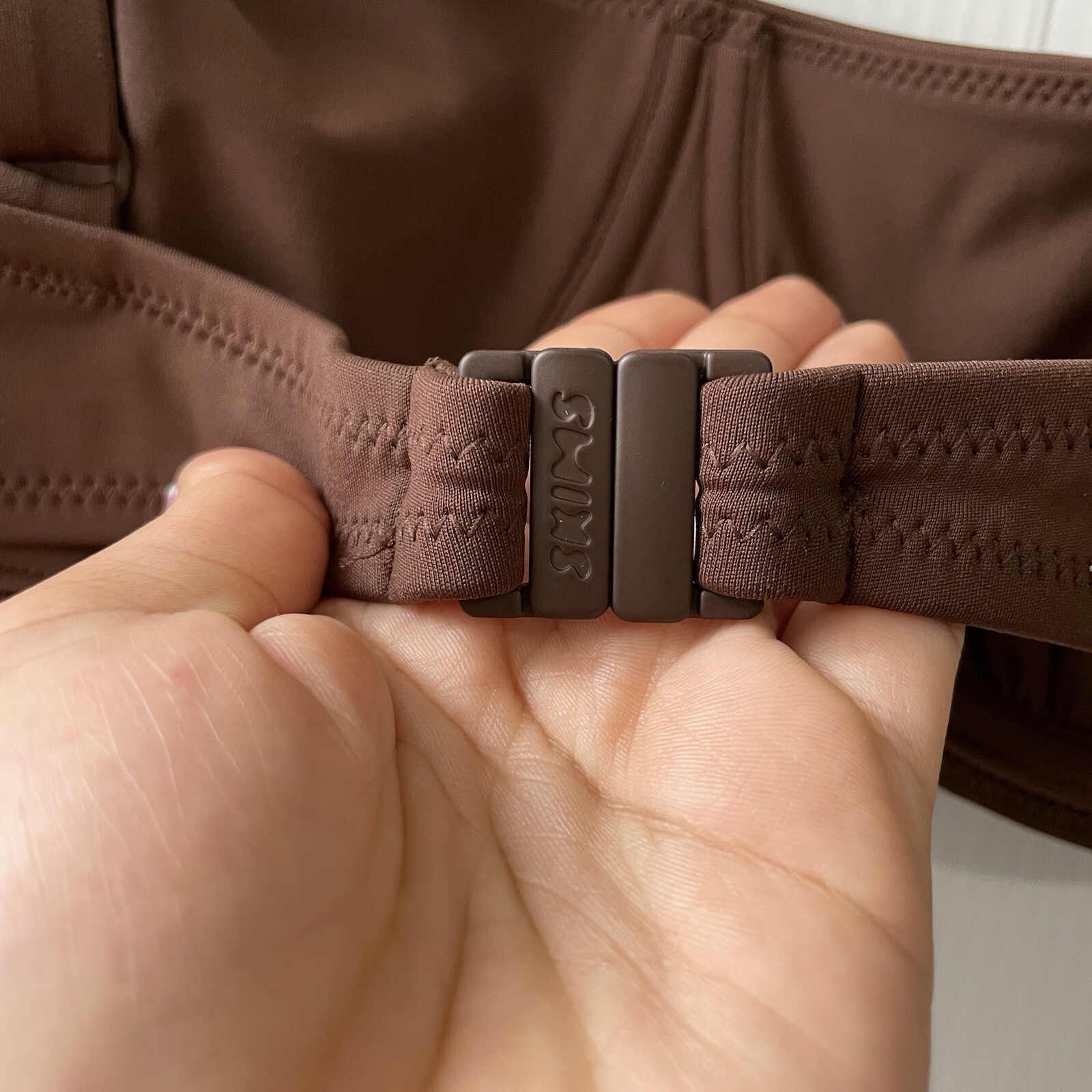 NEW SKIMS Sculpting Swim Ruched Lined Bikini Top Cocoa 4X  (BT-SCP-2759)