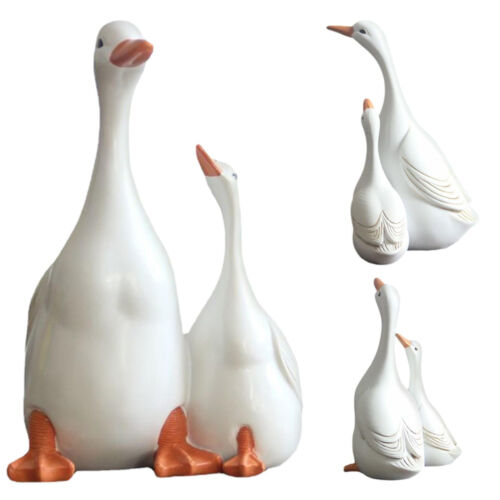 Resin Duck Family Statue Home Garden Decor Lawn Landscap Ornament Decors Gifts