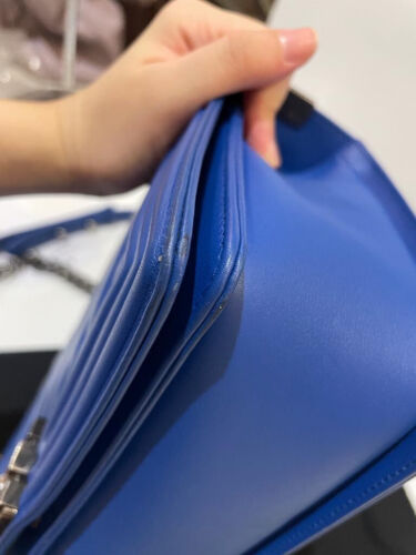 Chanel boy calfskin cobalt blue rhw #22 (2016) - Picture 9 of 21