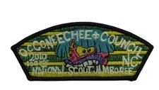 Occoneechee Council NC 2010 National Scout Jamboree 100 YRS JSP BLK Bdr (NE4352)