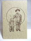 1984 ADVERTISING POSTCARD OEHLER BROTHERS FAMILY RESTAURANTS, BOYS, NE & IA — photo 1