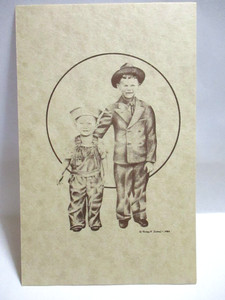 1984 ADVERTISING POSTCARD OEHLER BROTHERS FAMILY RESTAURANTS, BOYS, NE & IA