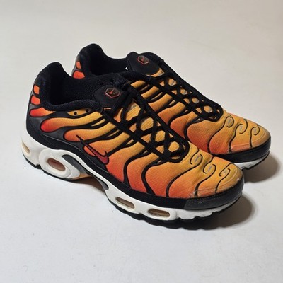 Nike Air Max Plus TN Sunset Pimento Orange Black Tiger Running Shoes Men's Sz 8