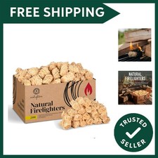 200 Natural Firelighters for Wood Burners, Fire Lighters, Firelighter for Sto... 0.13 per lighter