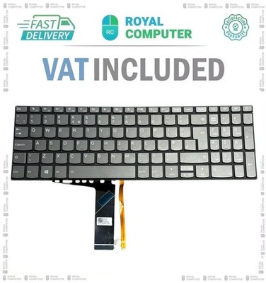 Ersatz für Lenovo Idepad 320-17IKB grau UK Layout Laptop englische Tastatur