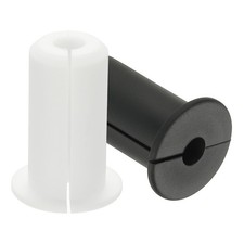 4 Pcs 3/4" Wall Grommet Cable Routing Kit for 0.3" 7.5mm Hole White/Black