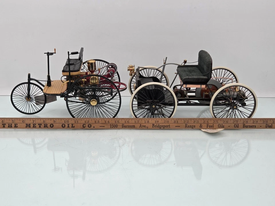 Franklin Mint 1896 Ford Quadricycle 1:6 Diecast Model 1886 Benz patent lot - Image 2 of 4