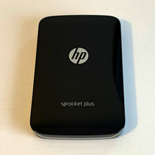 HP Sprocket Plus Portable Digital Photo Printer, Colour Output, Black
