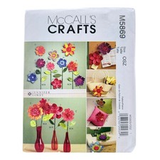 McCalls Dimensional Flowers Sewing Pattern M5869 Multiple Styles Jennifer Lokey