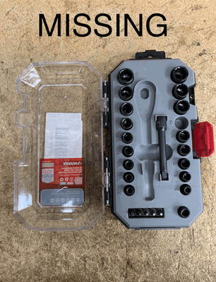 #ad Husky 100 Position 1 4 in. Drive Universal Socket Wrench Set 26 Piece $20.95