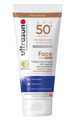 Ultrasun Face Tinted Honey SPF50 Giant 100ml Versiegelt Neu Versiegelt