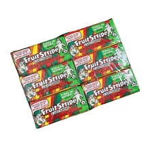 Fruit Stripe Chewing Gum 12 Packs 1 Box Tattoos Discontinued Collectible Rare