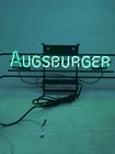 Vtg Augsburger Beer Neon Green Bar/Man Cave 28 Inch Sign Wall Bracket - Works!