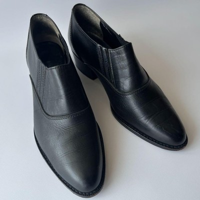 【tricot COMME des GARONS 】レザーシューズ シボ革 Tricot Comme Des Garcons Leather Western Shoes Black Women's Made