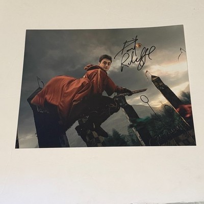 Daniel Radcliffe Autographed Harry Potter Quidditch Movie 11x14 Photo 1