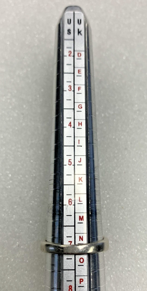 Sterling silver ring w/ rectangular red garnet ge… - image 8