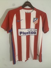 Nike 2016 Atletico Madrid Red/White Dri Fit Home Soccer Jersey Size Medium READ