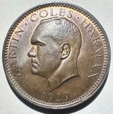 1929 Lundy 1 Puffin, UNC BN Nice! Obscure Country