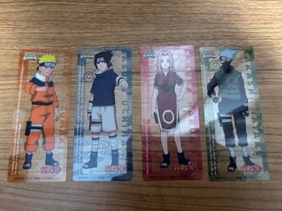 Naruto Clear Shiori 4Piece Set (Character Bookmarks)   Naruto, Sasuke, Sakura,