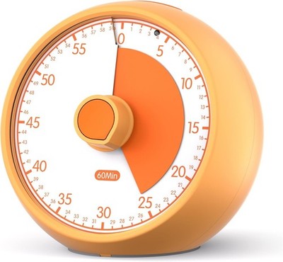 Visual Timer Kids 60-Minute Countdown Timer W/ Optional Alarm Focus Tool ADHD