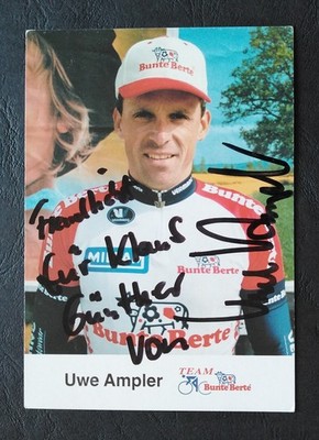 14910 Uwe Ampler Radsport Autogrammkarte original signiert