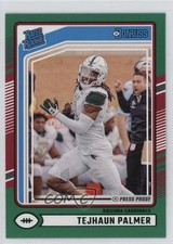 2024 Panini Donruss Rated Rookie Green Press Proof Tejhaun Palmer #384 0v39