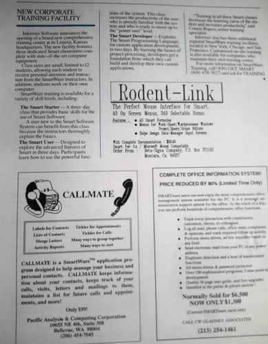 1988 SmartWare Newsletter + TECHniques Technical Supplement by Informix Software - Zdjęcie 16 z 19