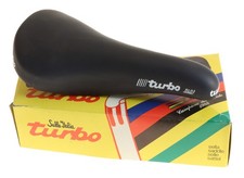 Selle Italia Turbo SLG Saddle Alloy Rails Dark Blue Buffalo Leather 90s NOS NEW