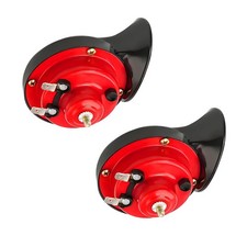 2 Pack 12V Super Loud Train Horns Vehicle Air Electric Snail Horn for Truck