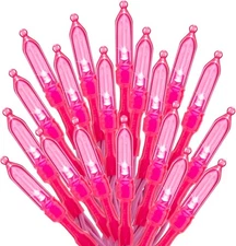 Minetom Pink Mini Christmas Lights - 39 Feet 100 LED Fairy 100LEDs, 