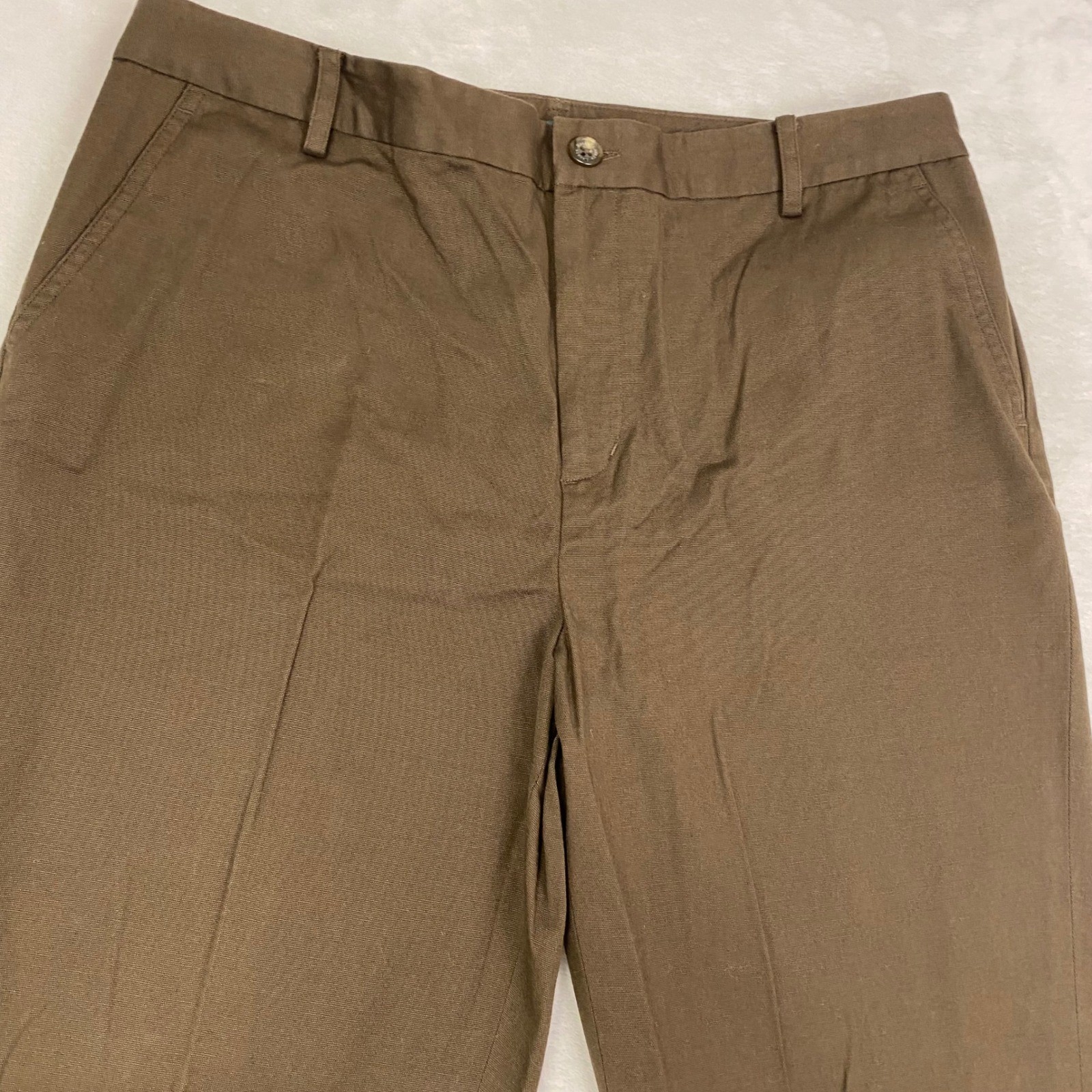 Lauren Ralph Lauren Classic Fit Sepia Olive Stretch Dress Pants Size 12 NWT thumbnail 2