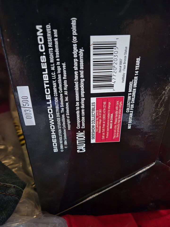 SIDESHOW COLECCIONABLES HELLBABY IMITACIÓN BRONCE #3 DE 500 Foto 3 de 3