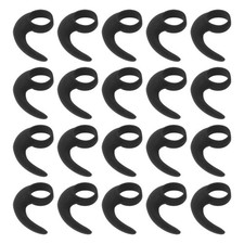 Silicone Ear Hooks for Earphones Anti Lost Black Earbud Holders for Running Gym