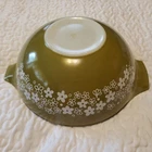 VTG PYREX SPRING BLOSSOM CRAZY DAISY 4 QT #444 CINDERELLA MIXING BOWL