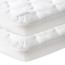 Waterproof Pack and Play Mattress Pad Sheets Fitted 2 Pack