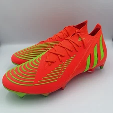 Size 12.5 Adidas Predator Edge.1 SG Solar Red Soccer Cleats Mens GW1016