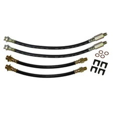 Rubber Brake Hose Kit With Hardware 4 Wheel Disc 1965-82 Chevrolet Corvette