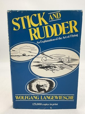 Vintage STICK AND RUDDER Wolfgang Langewiesche HC DJ Blue McGraw-Hill 1972 USA