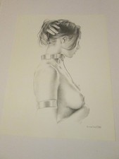 ART PRINT VINTAGE PROFIL NU HEAVY METAL HURLANT BELL BORIS VALLEJO FANTASTIQUE