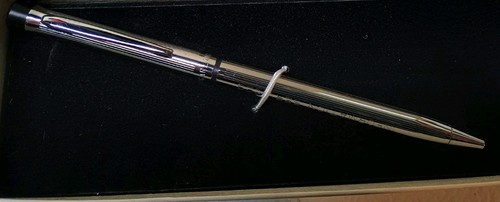 VTG Garland Ballpoint Pen Siver Unused G.E. Electric Company - Picture 2 of 2